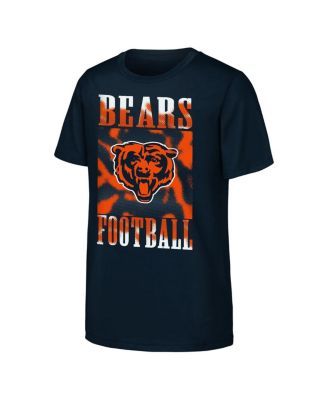 Outerstuff - Big Boys and Girls Navy Chicago Bears Garage Hero T-shirt