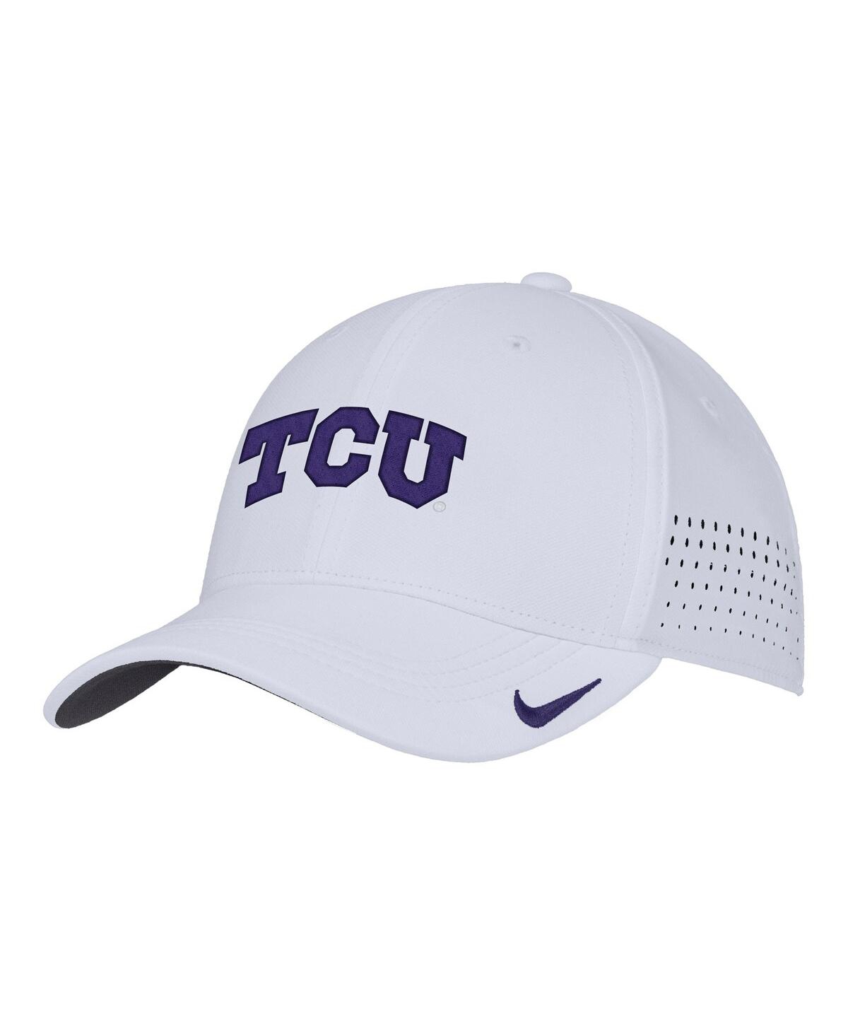 Nike Men's White Tcu Horned Frogs 2025 On-field Performance Flex Hat In White