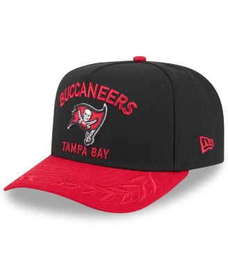 New Era - Big Boys and Girls Black/Red Tampa Bay Buccaneers 2025 NFL Draft A-Frame 9FIFTY Snapback Hat