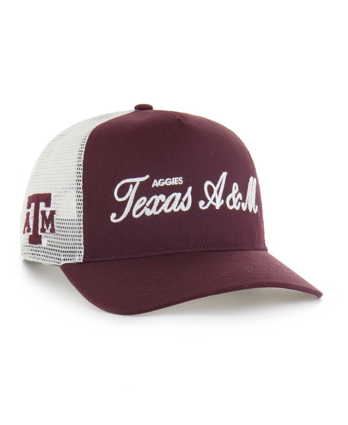 47 Brand Men's And Women's Maroon Texas A&m Aggies Contemporary Basics Foundation Trucker Hitch Adjustable Ha In Burgundy