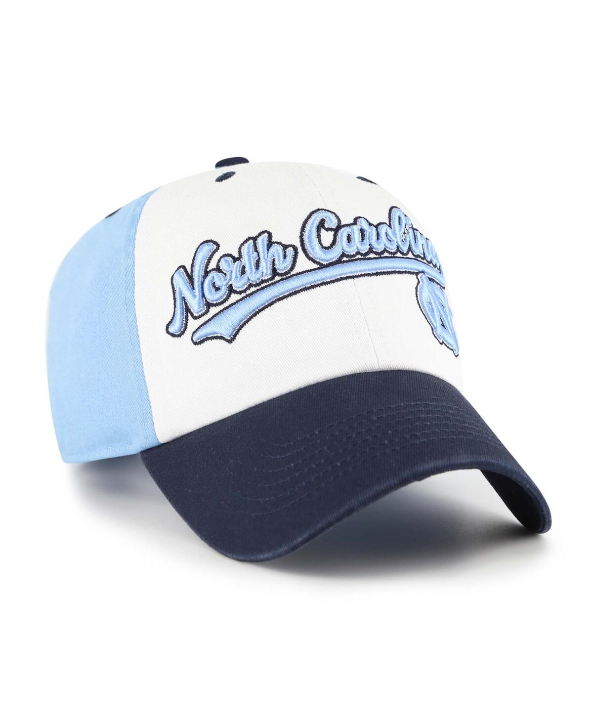 47 Brand Big Boys And Girls White North Carolina Tar Heels Scooter Clean Up Adjustable Hat In Multi
