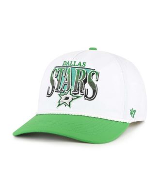 '47 Brand - Men's White/Kelly Green Dallas Stars Tribute Hitch Adjustable Hat