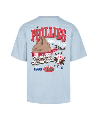 Men's Light Blue Philadelphia Phillies Ice Cream Parlor Foundation T-Shirt