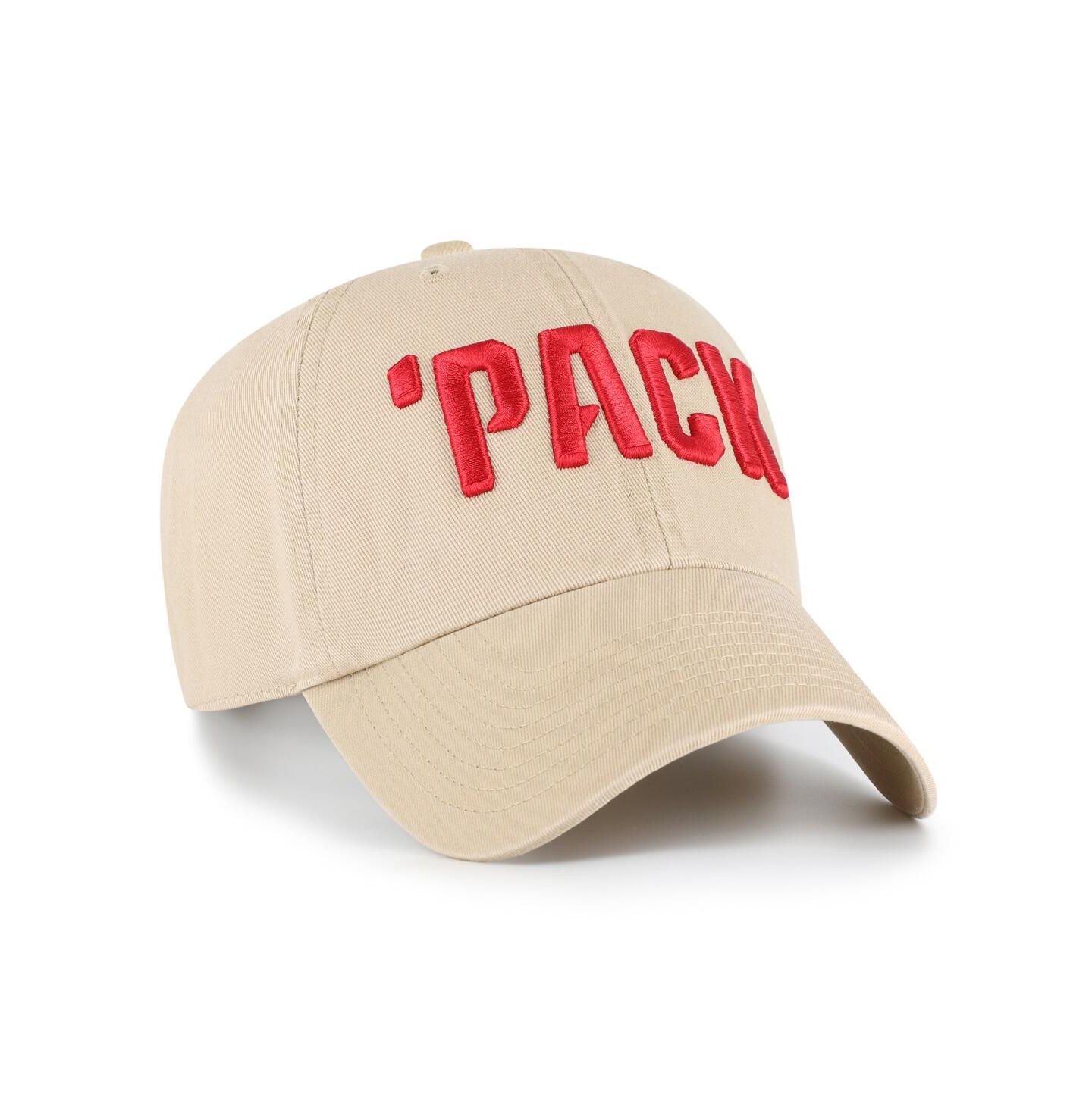 Мужская кепка '47 Brand Khaki NC State Wolfpack Clean Up Adjustable Hat — фото 2