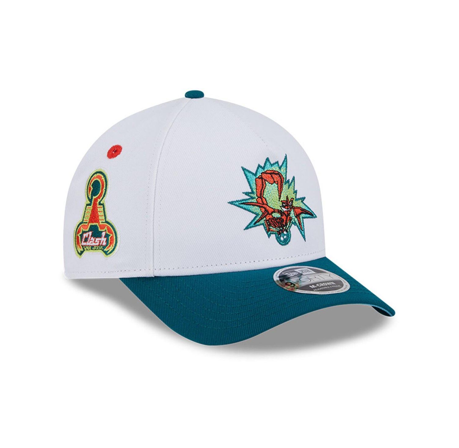 Men's White/Green San Jose Earthquakes 2025 Jersey Hook 9FORTY M-Crown Adjustable Hat