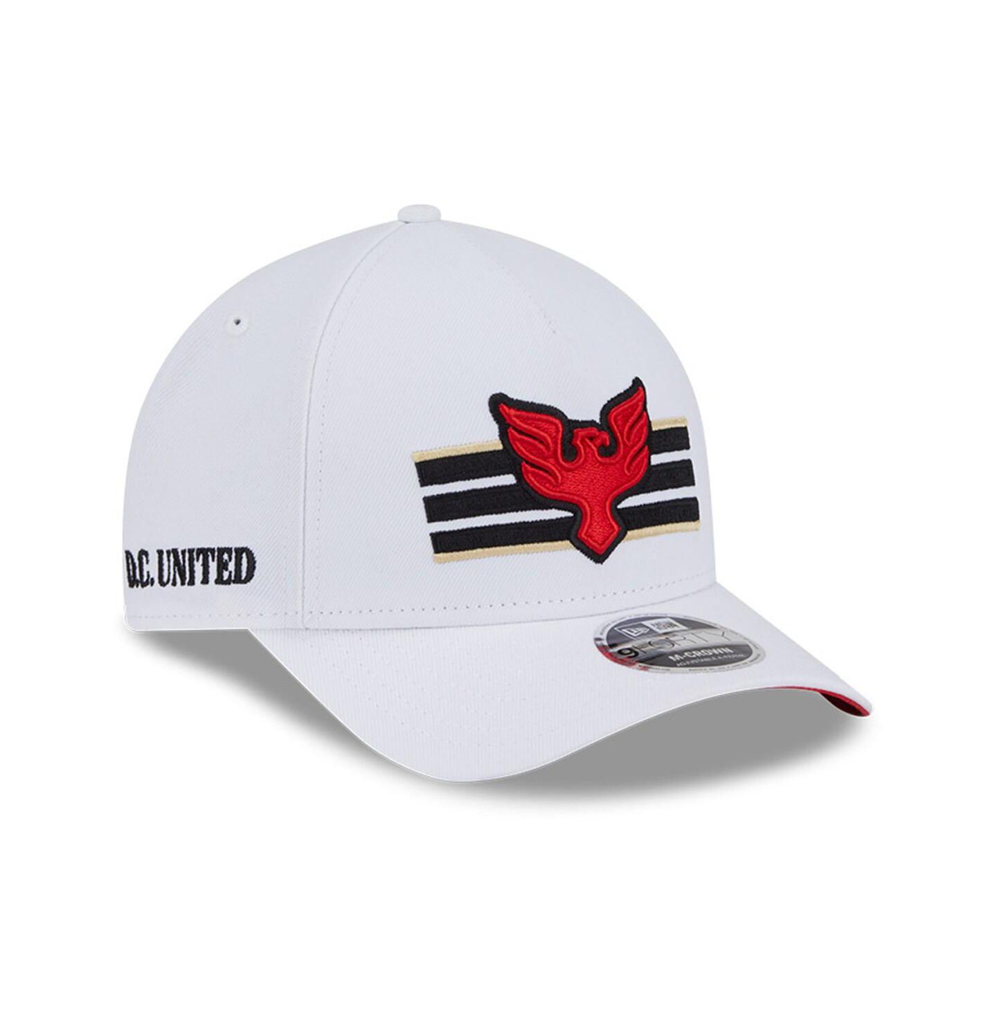 Мужские головные уборы New Era White D.C. United 2025 Jersey Hook 9FORTY M-Crown Adjustable Hat — фото 2