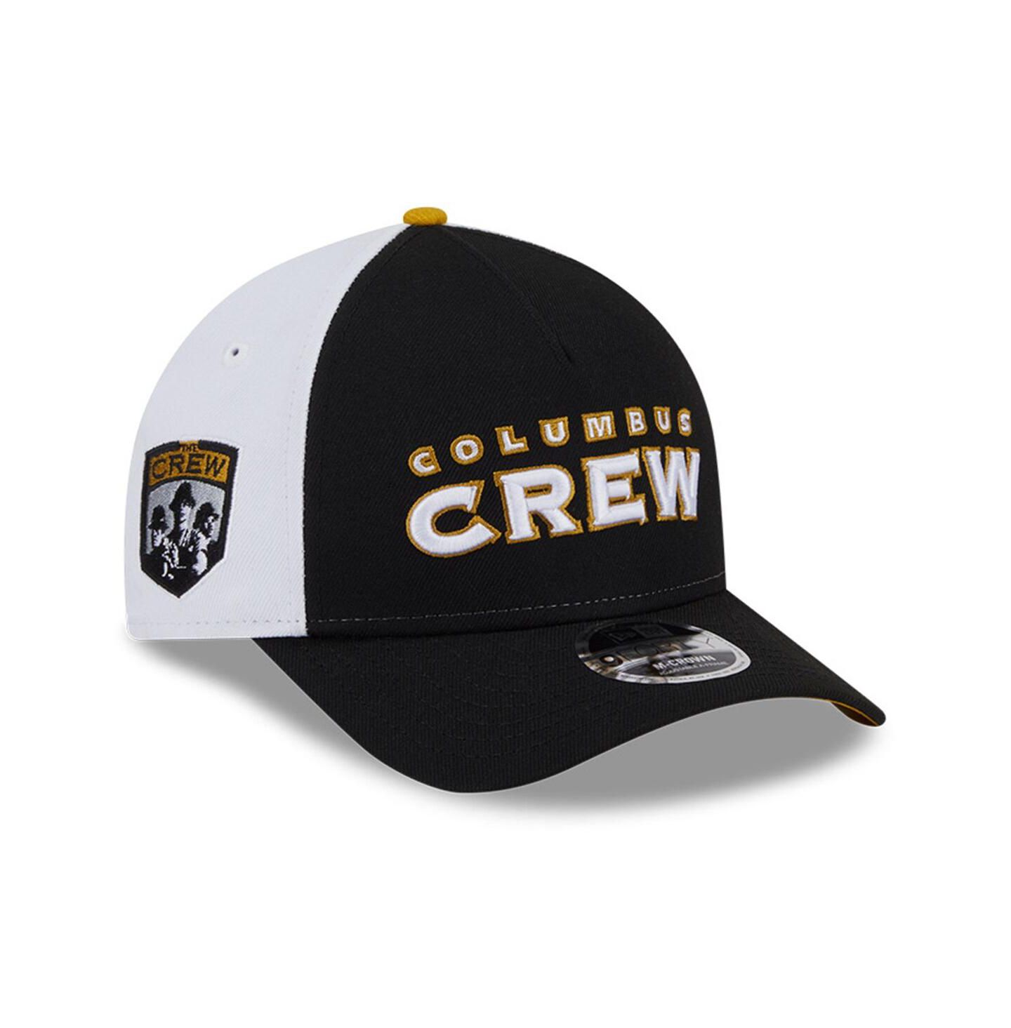 Мужские головные уборы New Era Black/White Columbus Crew 2025 Jersey Hook 9FORTY M-Crown Adjustable Hat — фото 3