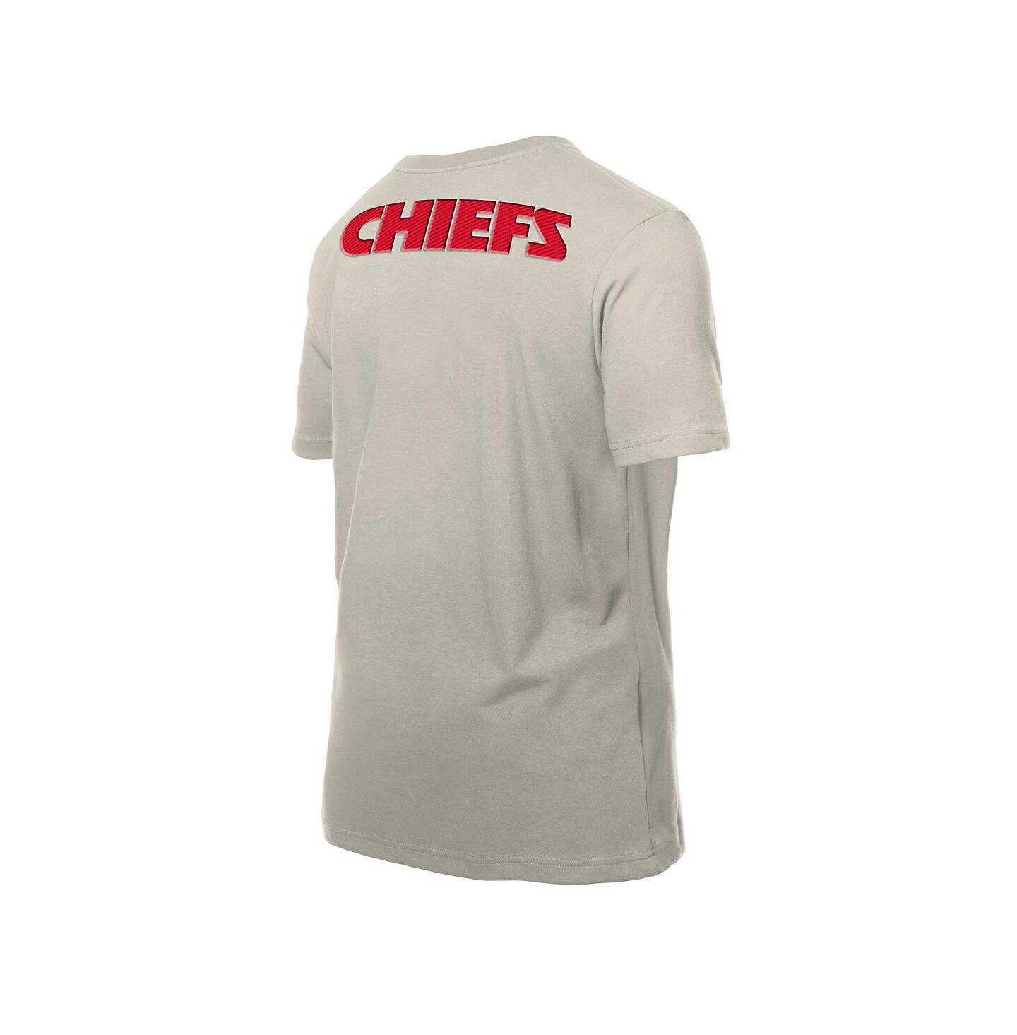 Мужская футболка New Era Light Beige Kansas City Chiefs Multi Patch — фото 2
