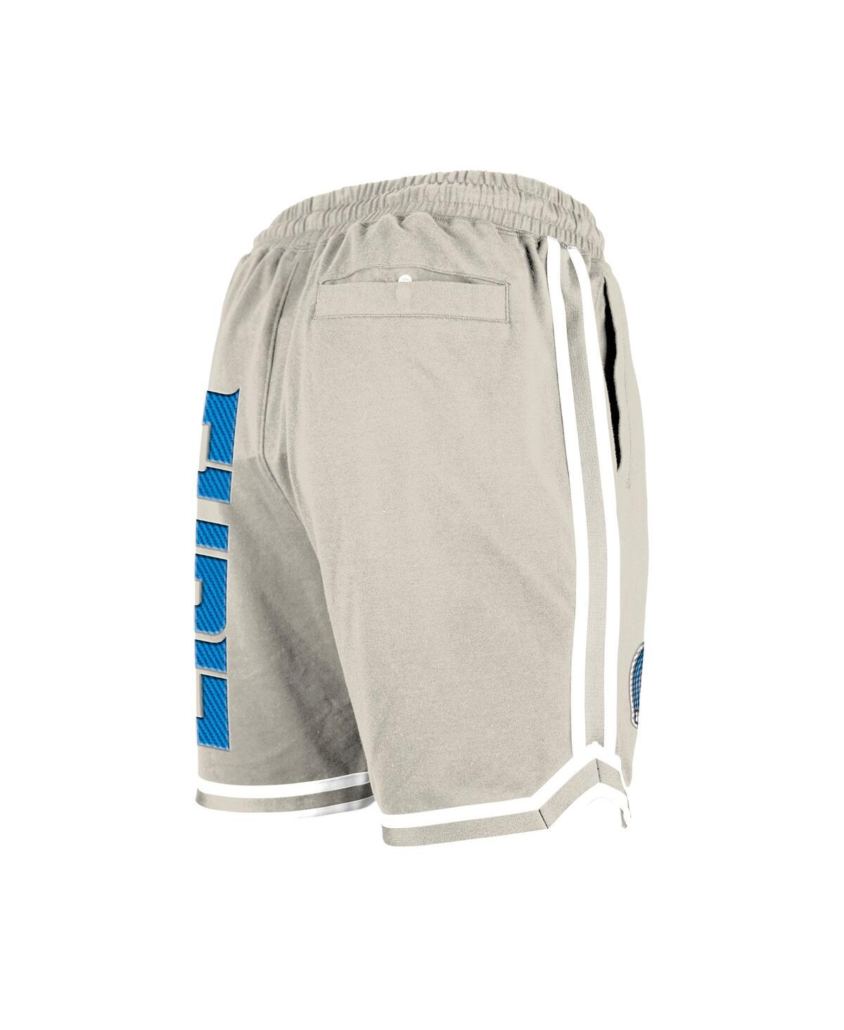 New Era Men's Light Beige Detroit Lions Stone Multi Patch Shorts In Gray