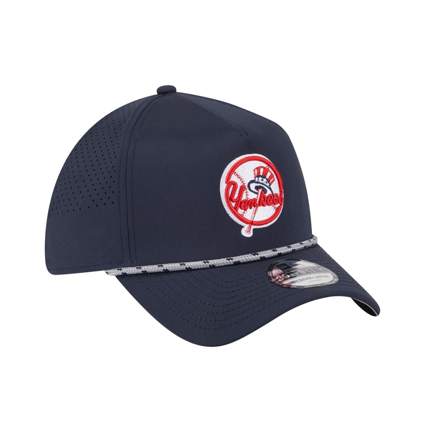 Мужская кепка New Era Navy New York Yankees 39THIRTY A-Frame Perforated Flex Hat — фото 3
