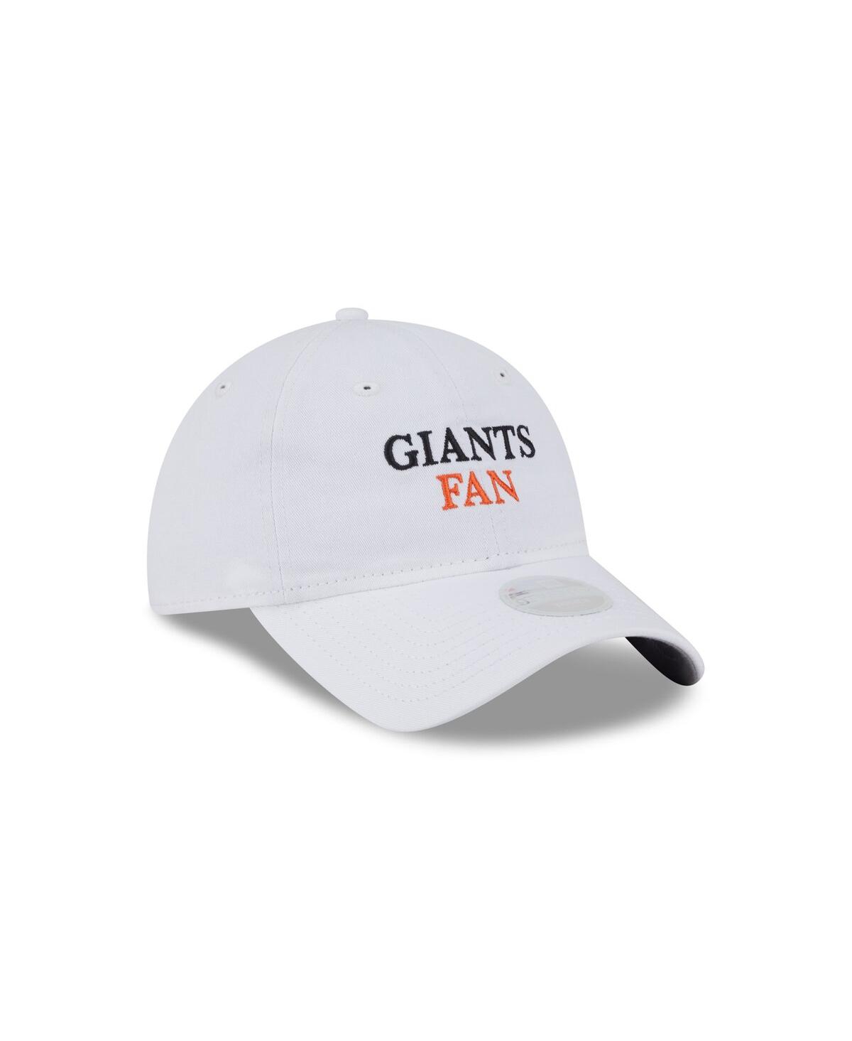 New Era Women's White San Francisco Giants Team Fan 9twenty Adjustable Hat In White