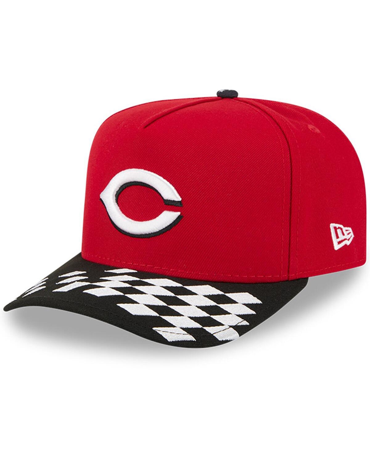New Era Men's Red/black Cincinnati Reds 2025 Mlb Speedway Classic A-frame 59fifty Fitted Hat In Multi