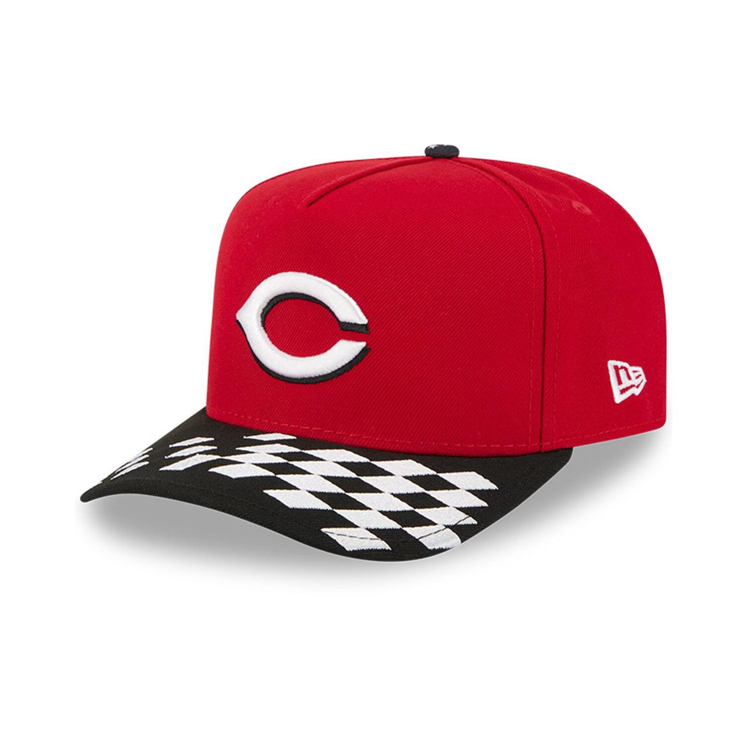 Men's Red/Black Cincinnati Reds 2025 MLB Speedway Classic A-Frame 59FIFTY Fitted Hat