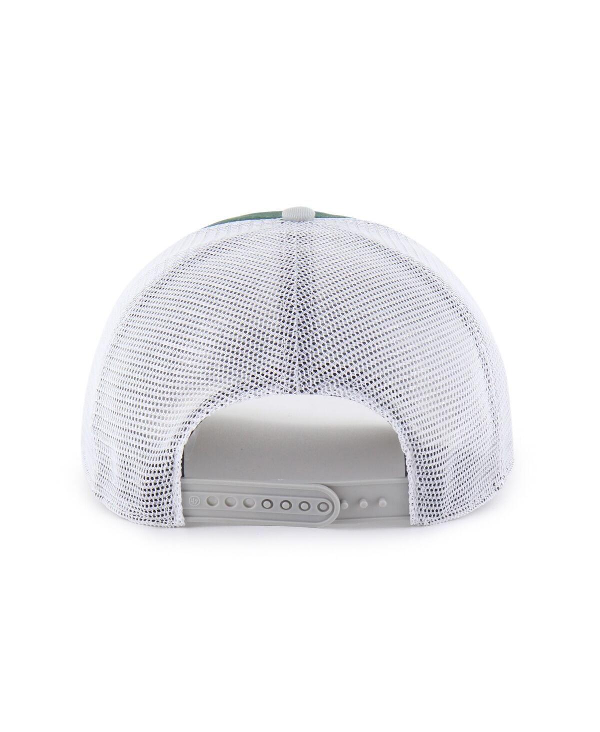 47 Brand Big Boys And Girls Green/gray Michigan State Spartans Super Stripe Hitch Adjustable Trucker Hat In Green