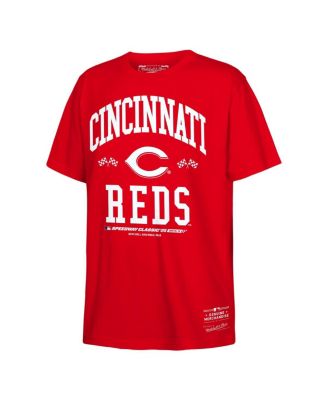 Mitchell & Ness - Big Boys and Girls Red Cincinnati Reds 2025 Speedway Classic T-shirt