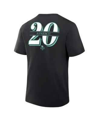 Men's Sabrina Ionescu Black New York Liberty In The Paint Name Number T-Shirt