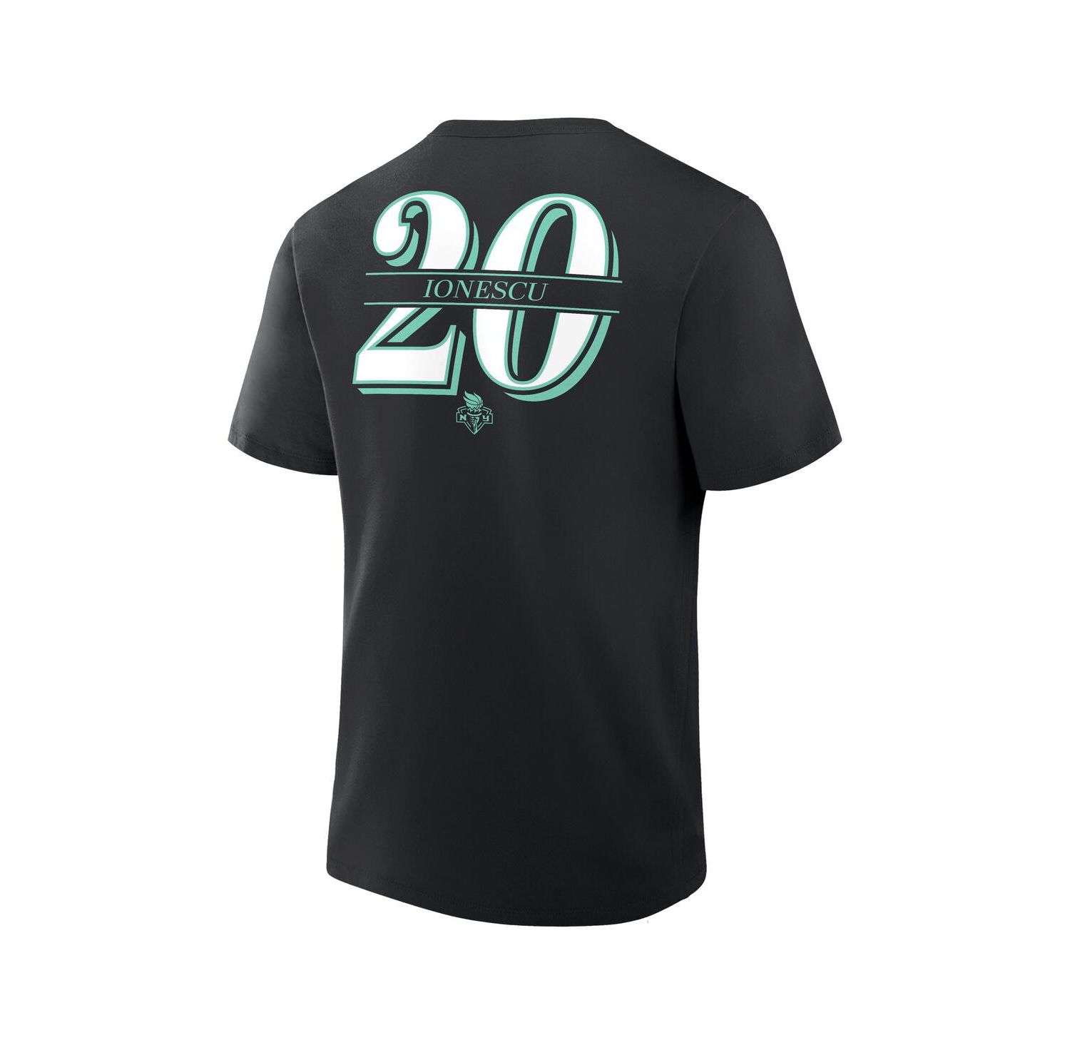 Men's Sabrina Ionescu Black New York Liberty In The Paint Name & Number T-Shirt