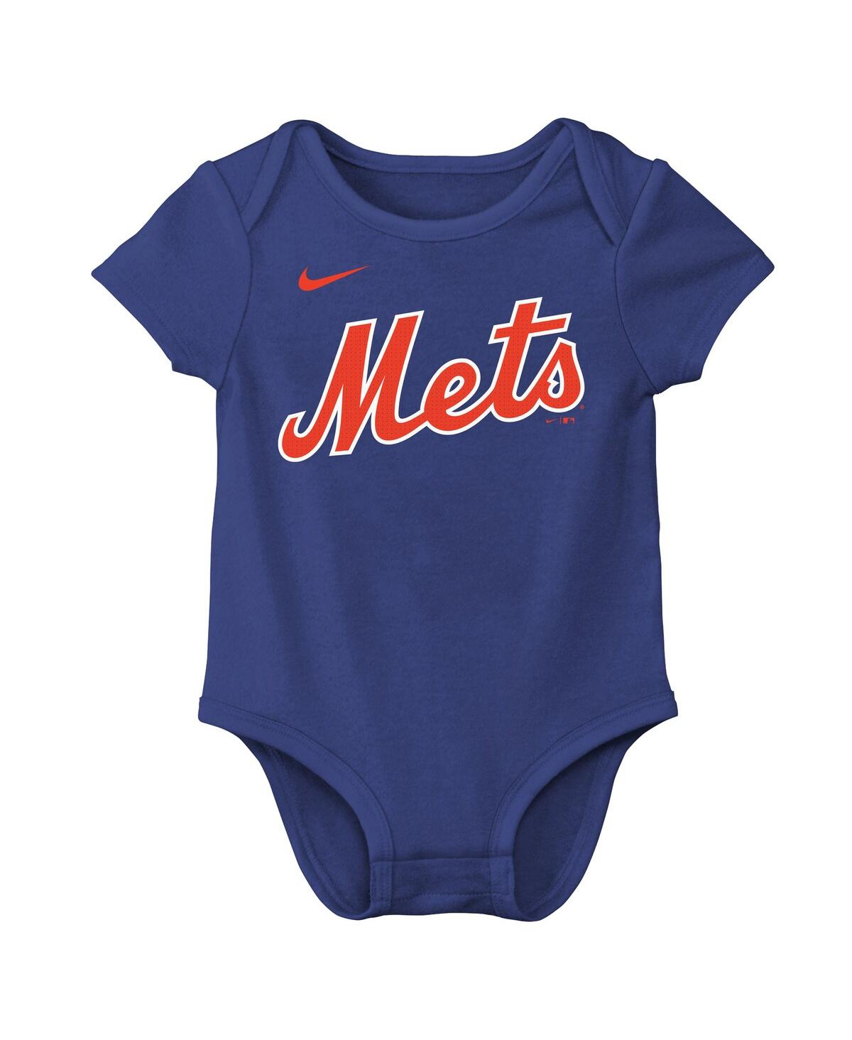 Nike Newborn Juan Soto Royal New York Mets Name Number Fuse Bodysuit In Blue