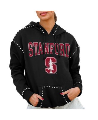Gameday Couture - Women's Black Stanford Cardinal Studded Pullover Hoodie