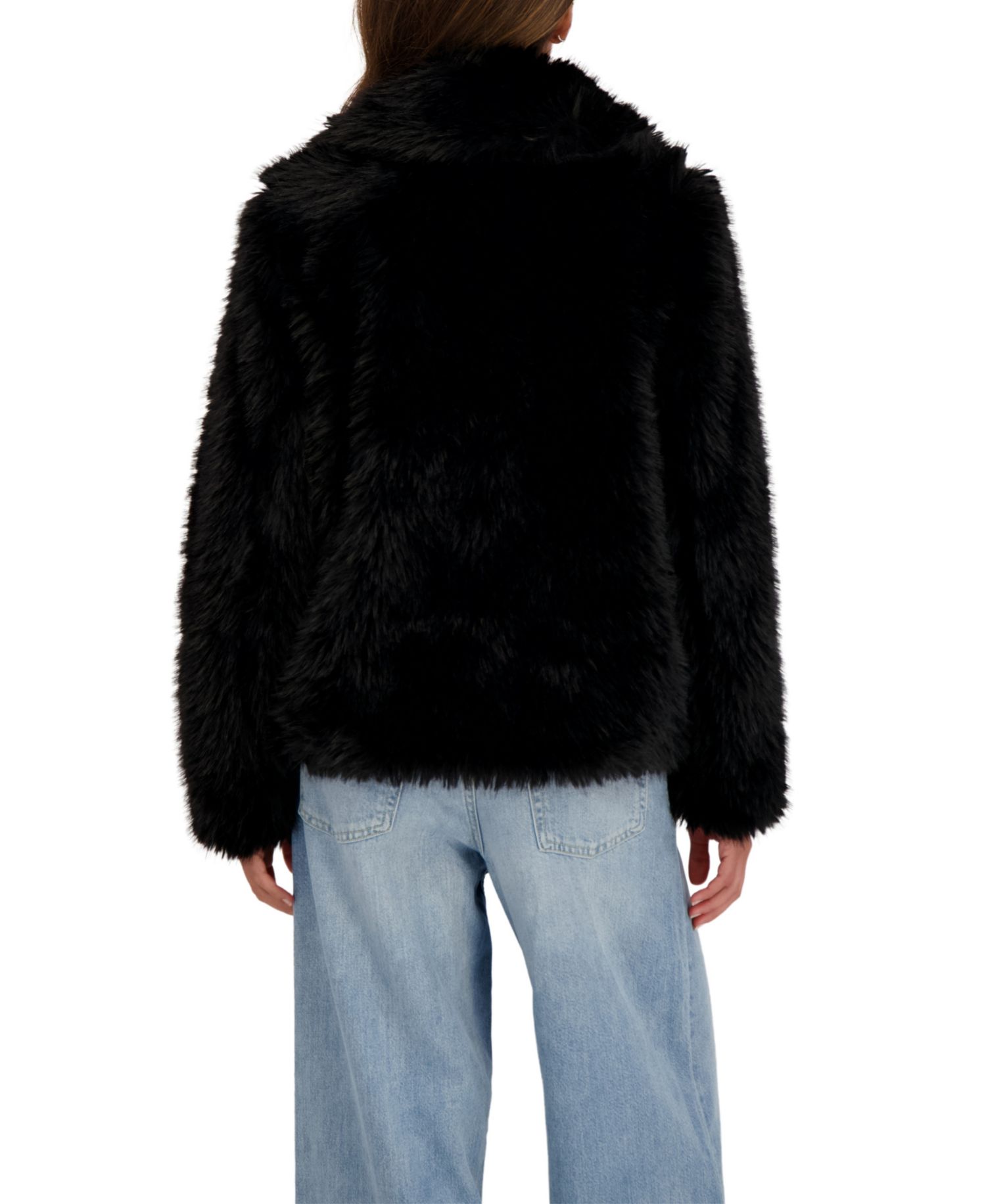 Women's Long Hair Faux Fur Jacket