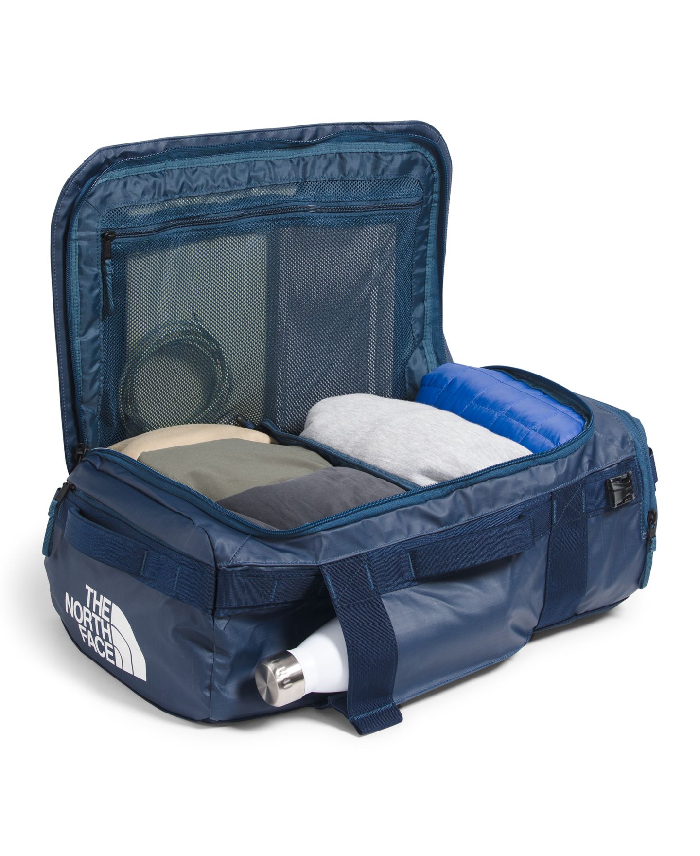 Мужская сумка The North Face Base Camp Voyager Duffel - 32L, цвет: Синий — фото 8