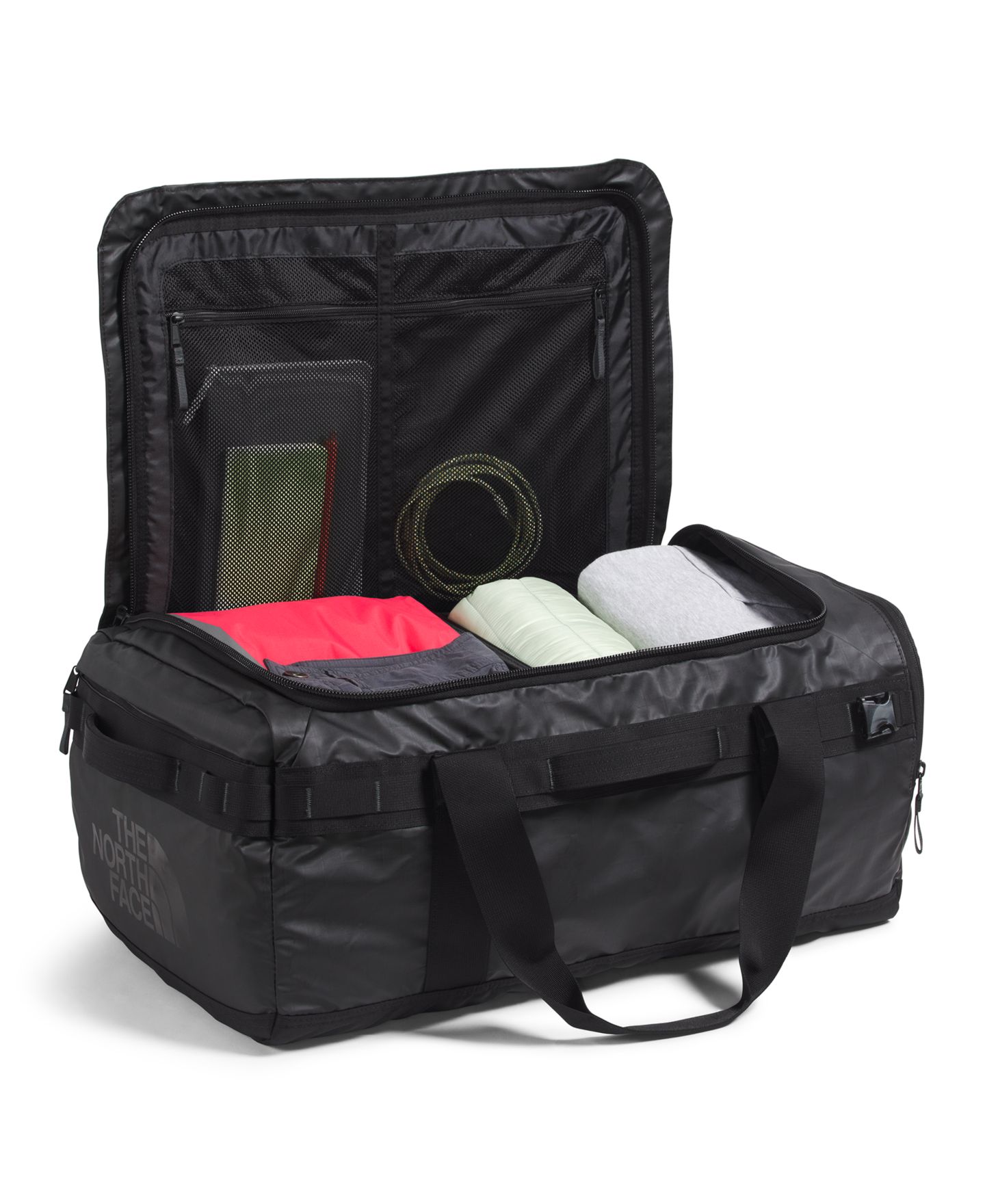 Мужская сумка The North Face Base Camp Voyager - 62L, цвет: Чёрный — фото 4