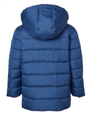 Big Boys' Ripstop Mini Puffer Jacket with Beanie