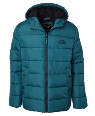 Big Boys' Ripstop Mini Puffer Jacket with Beanie