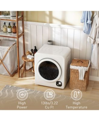 Portable Clothes Dryer, Laundry Dryer w/ Stainless Steel Tub,