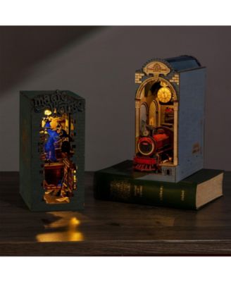 3D Jigsaw Puzzle Wooden Model Building Kit Magic House DIY, Multicolored, 7.09"4.33"9.45"