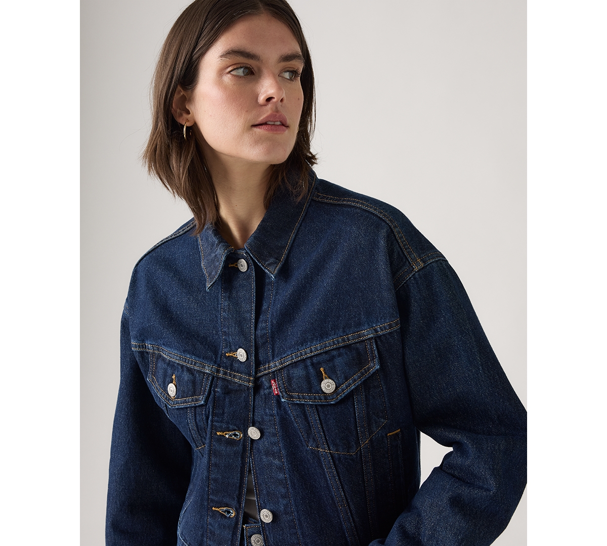 Levi's Women's Shrunken '90s Trucker Jacket In Blue