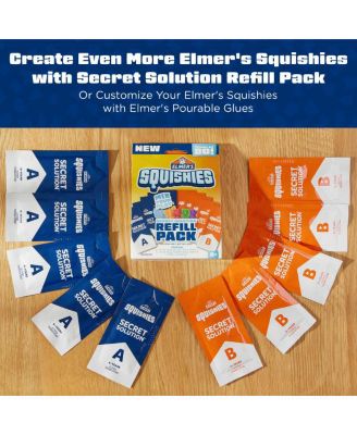 Squishies DIY Craft Kit Bundle: Mix & Match Characters & Glow-in-the-Dark Mystery Squishy Toys – Kids Activity Kits, 25 Pieces Total