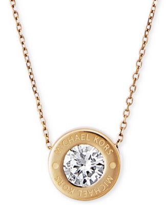 michael kors crystal necklace