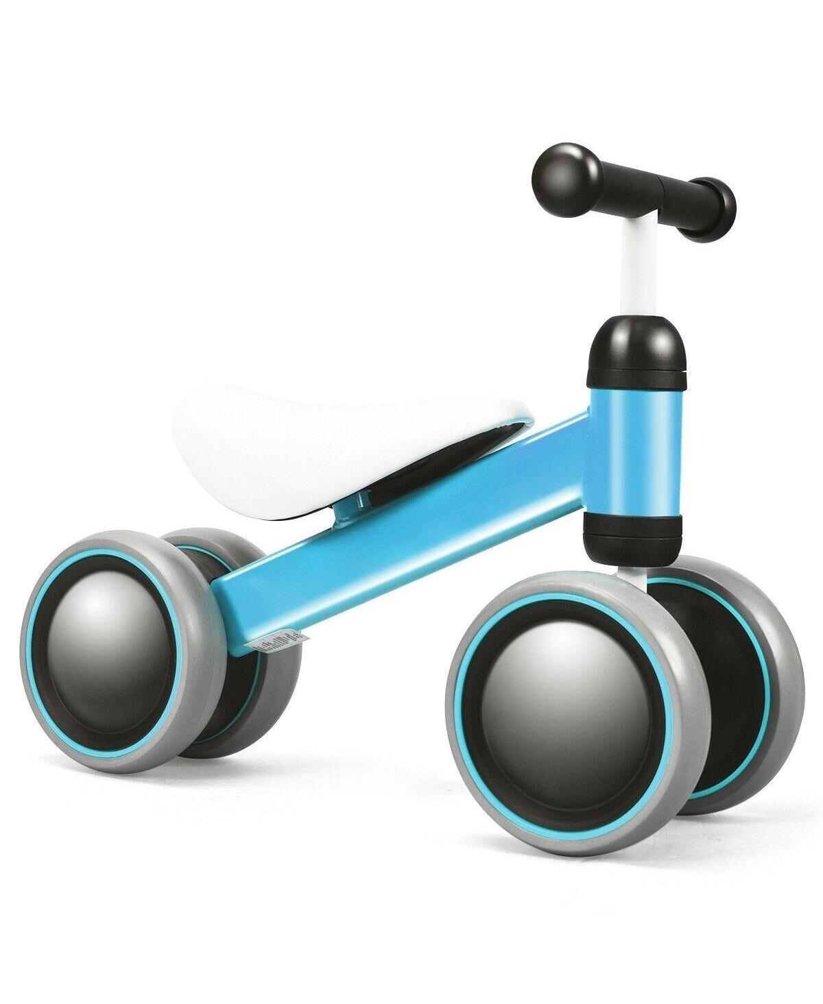 Akiudex Baby Balance Bike for Toddlers with 4 Wheels and Steering Limit