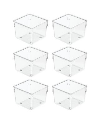 Set of 6 Plastic Drawer Organizer Bin