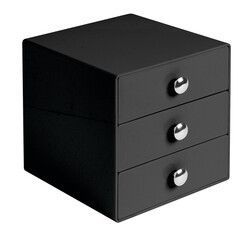 Stackable 3-Drawer Vanity Makeup Organizer