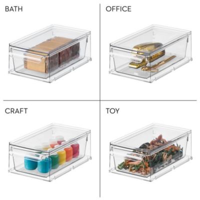 Stackable Kitchen Storage Drawer - Clear