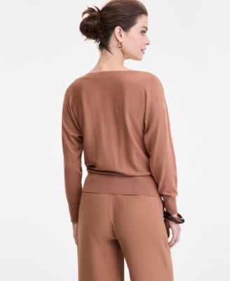 Women's Boat-Neck Sweater