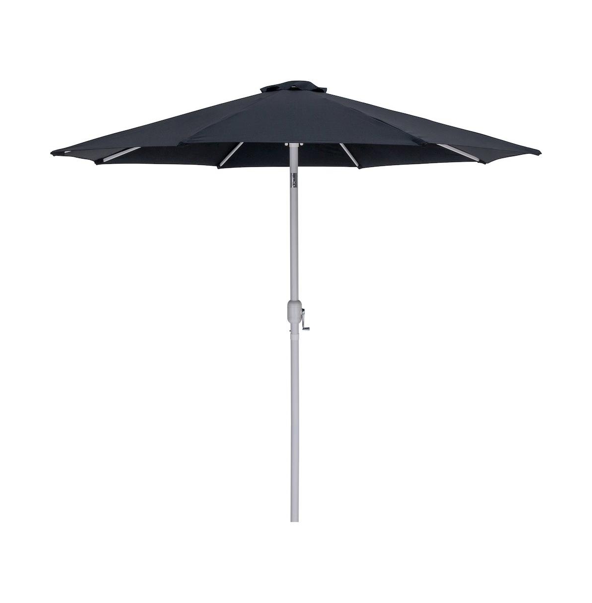 Meridian Furniture Fiji Fabric / Matte Aluminum Patio Umbrella with Base Sets