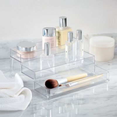 3-Tier Spice Rack Organizer for Cabinets, Set of 2, Clear, Made in USA