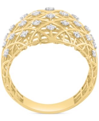 EFFY&reg; Diamond Lattice Openwork Statement Ring (1/4 ct. t.w.) in 14k Gold