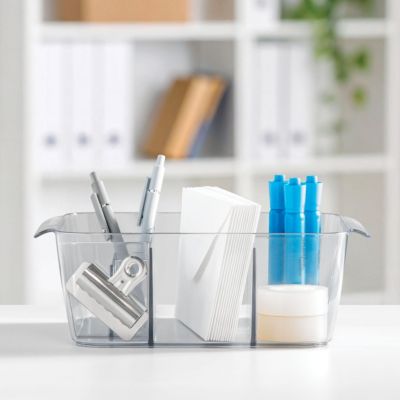 Makeup Organizer for Bathroom Vanity, Set of 2, Clear, Made in USA