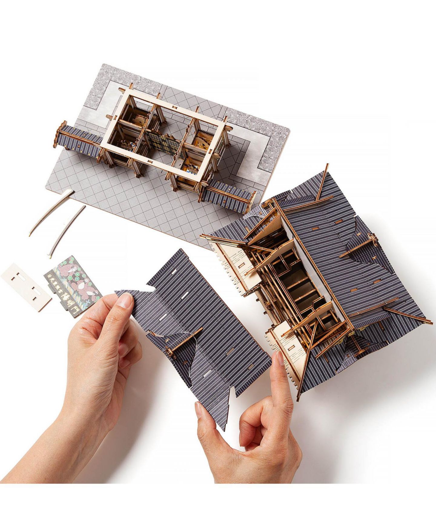 Детский конструктор Flash Popup Nikko Toshogu Shrine Yomeimon Gate wa-gu-mi 259-Piece Wooden 3D Building Set, Ages 14+ — фото 3
