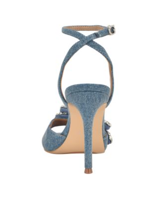 Women's Charmin Rhinestone Bow Ankle Strap Dress Sandals