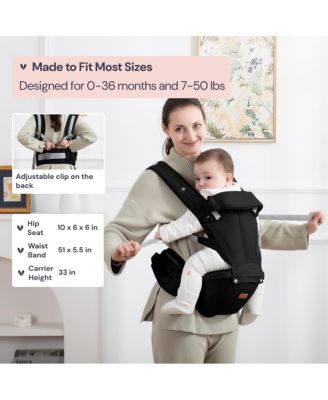 Toddler Carrier 6-in-1 Carrier with Hip Seat, Comfy & Adjustable