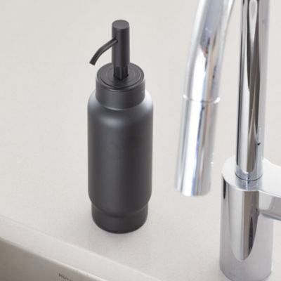 Stainless Steel Soap Dispenser for Bathroom or Kitchen Countertop, Black