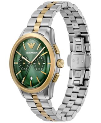 Men's Chronograph Two-Tone Stainless Steel Bracelet Watch 42mm