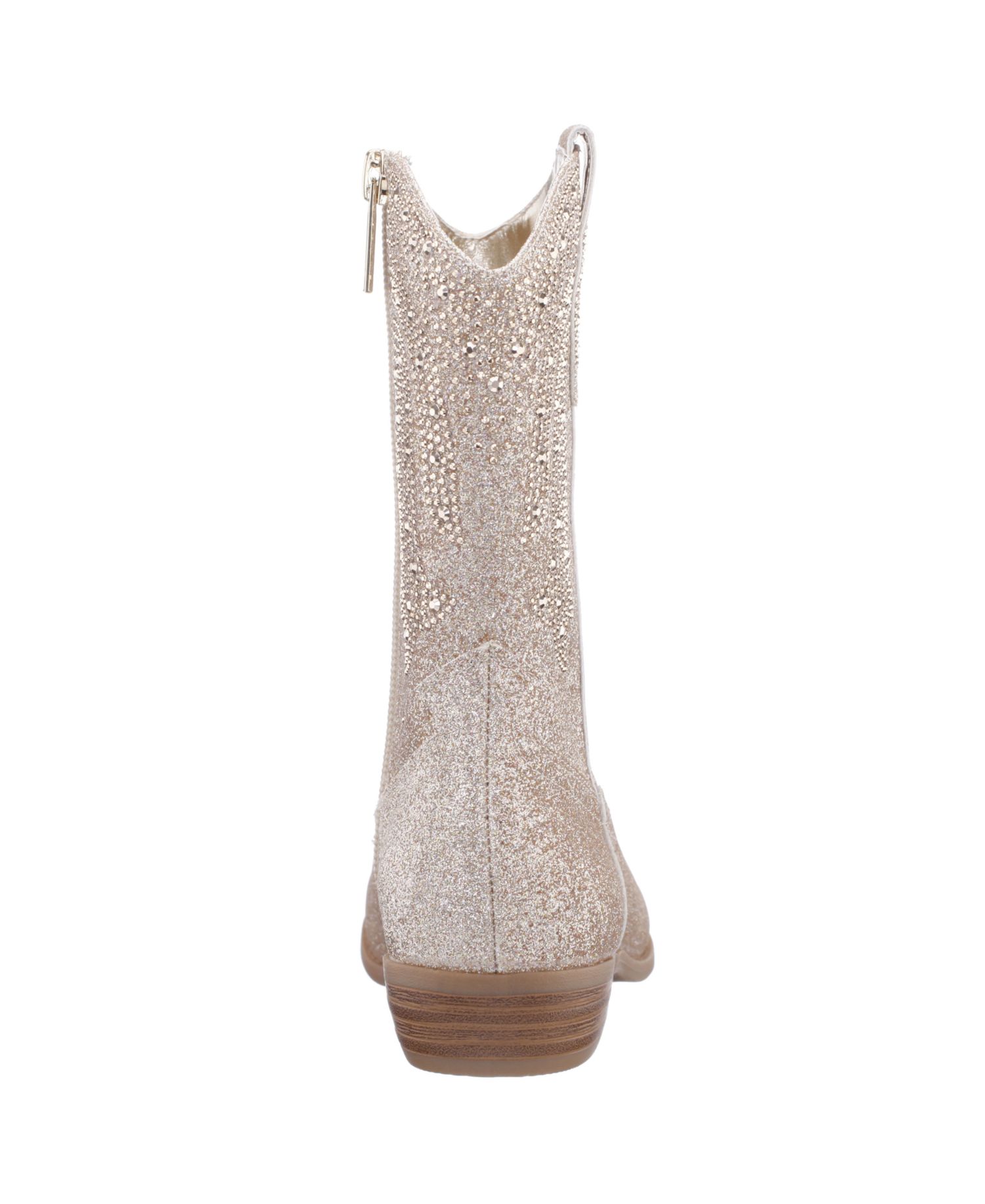 HAWLEY Little Girl Glitter side zip Cowboy Boots