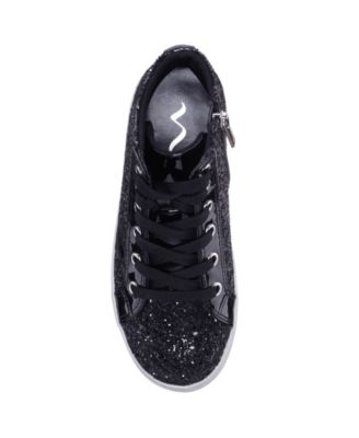 Big Girls Glitter High Top Sneakers