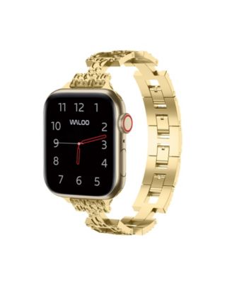 Waloo Pebble Styled Metal Replacement Band for Apple Watch - Yellow gold 28$